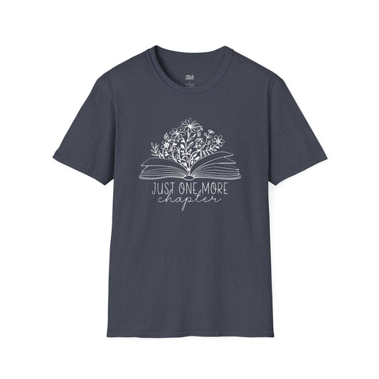 Just One More Chapter Book And Flowers T-Shirt