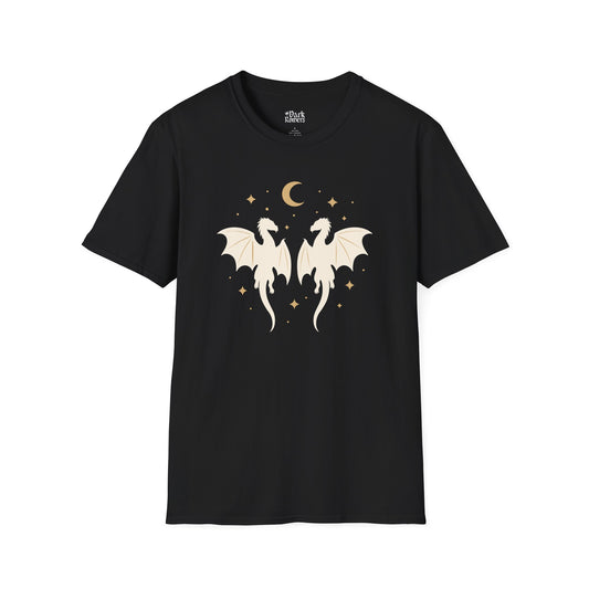 Dragons Under the Moon and Stars T-Shirt