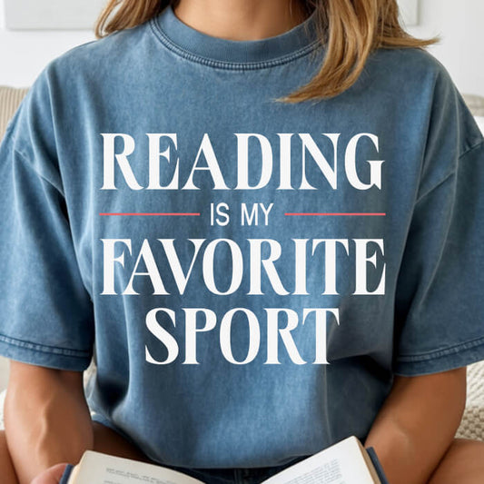 Reading Is My Favorite Sport T-Shirt | Comfort Colors