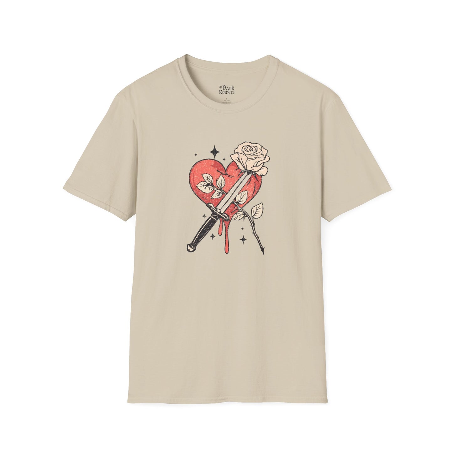 Heart with a Dagger and a Rose T-Shirt