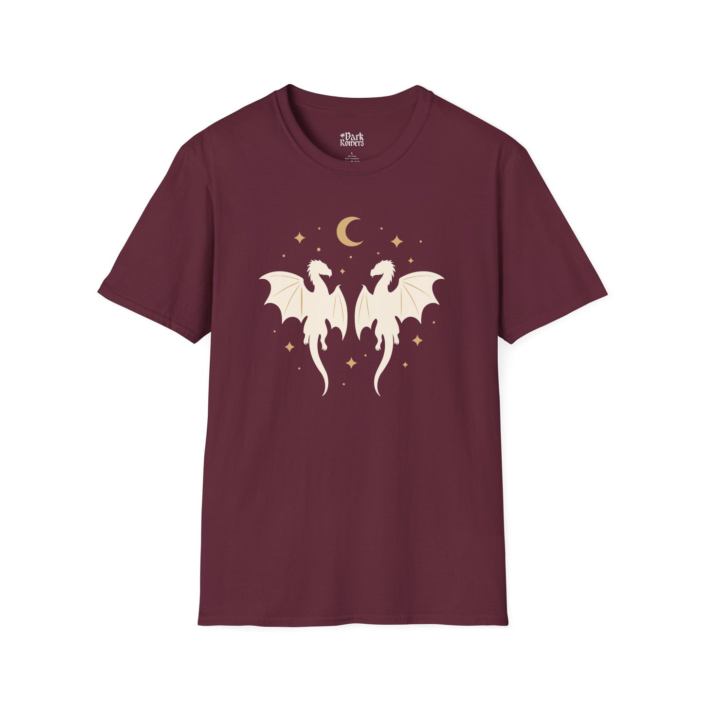 Dragons Under the Moon and Stars T-Shirt