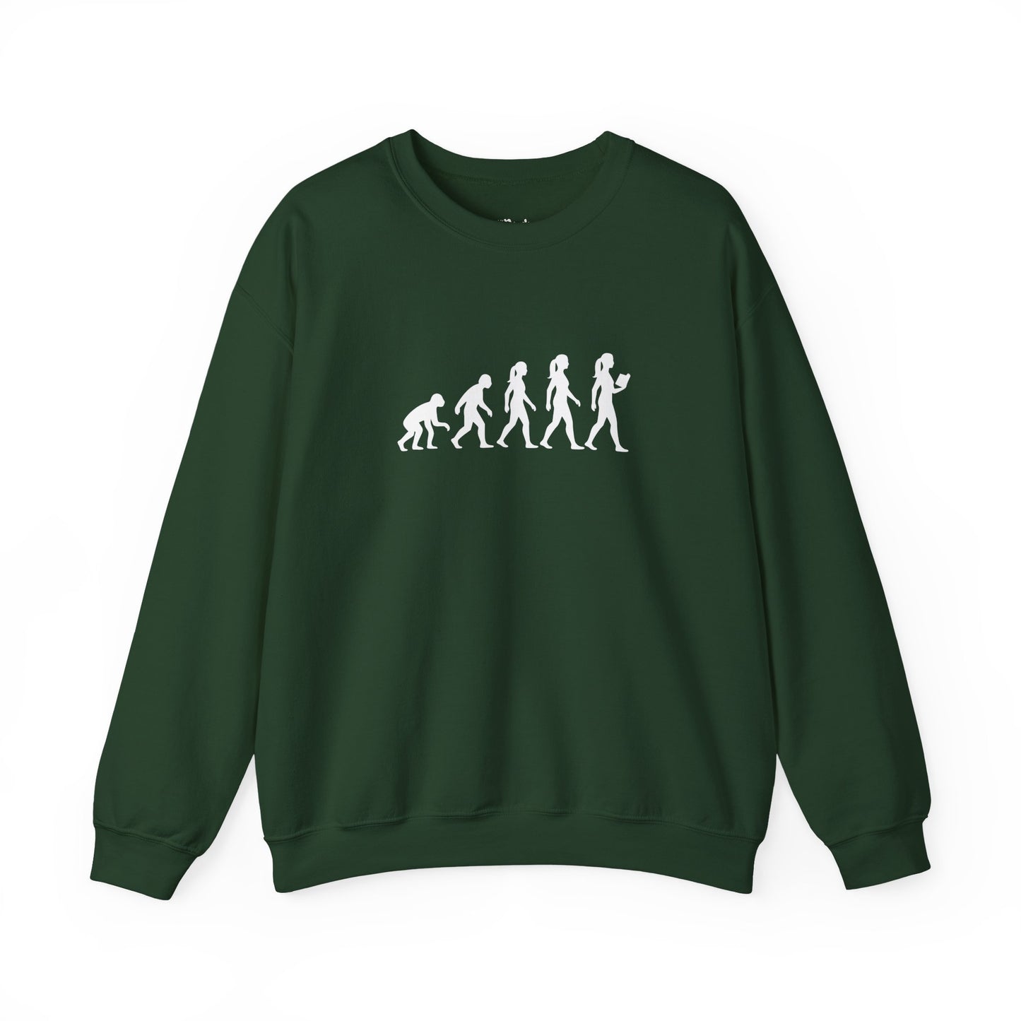 Evolution Of A Reader Sweatshirt