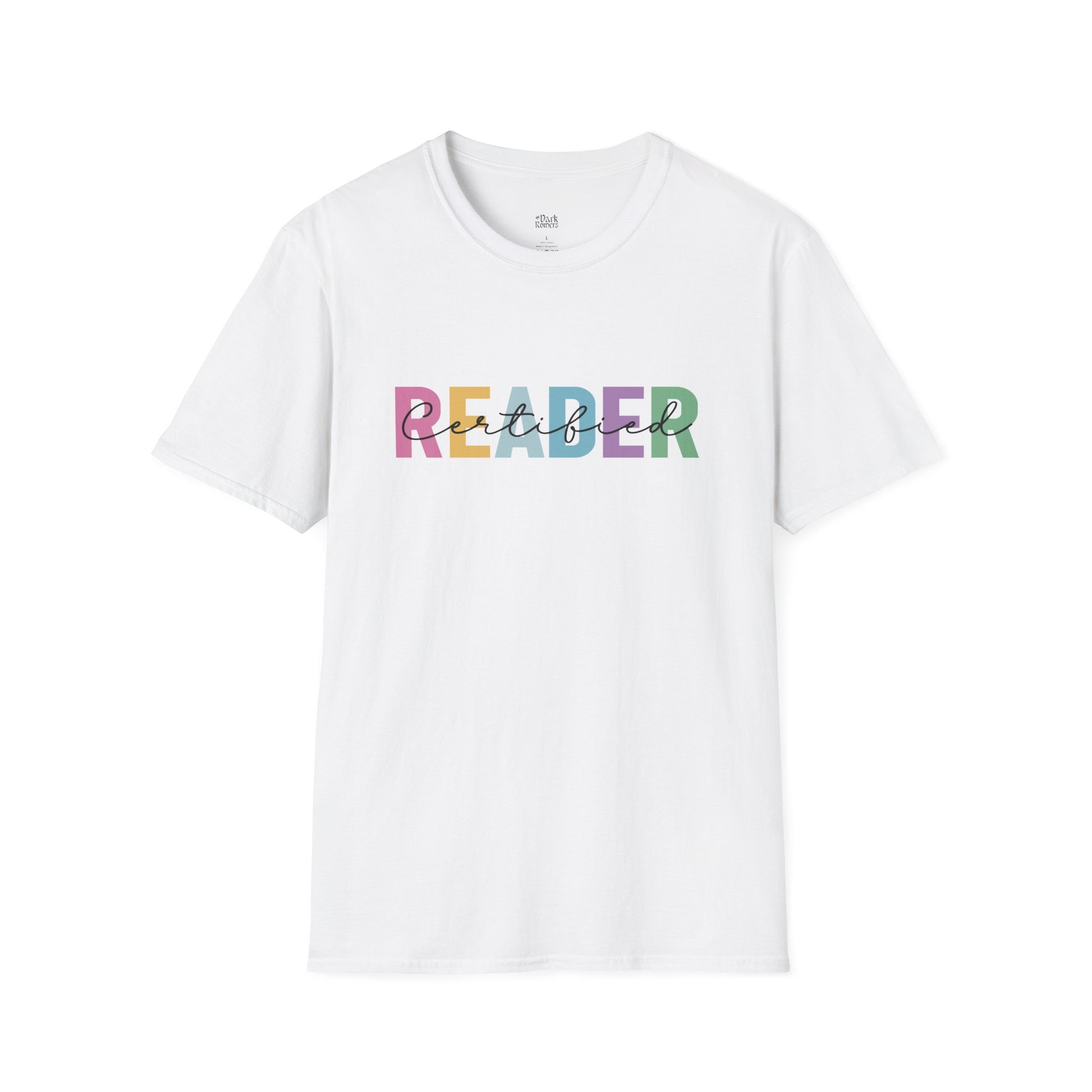 Certified Reader white bookish t-shirt – cozy Gildan 64000 tee made for readers who live between chapters and adore bookish vibes.