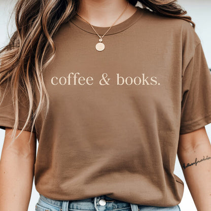 Coffee & Books T-Shirt | Comfort Colors