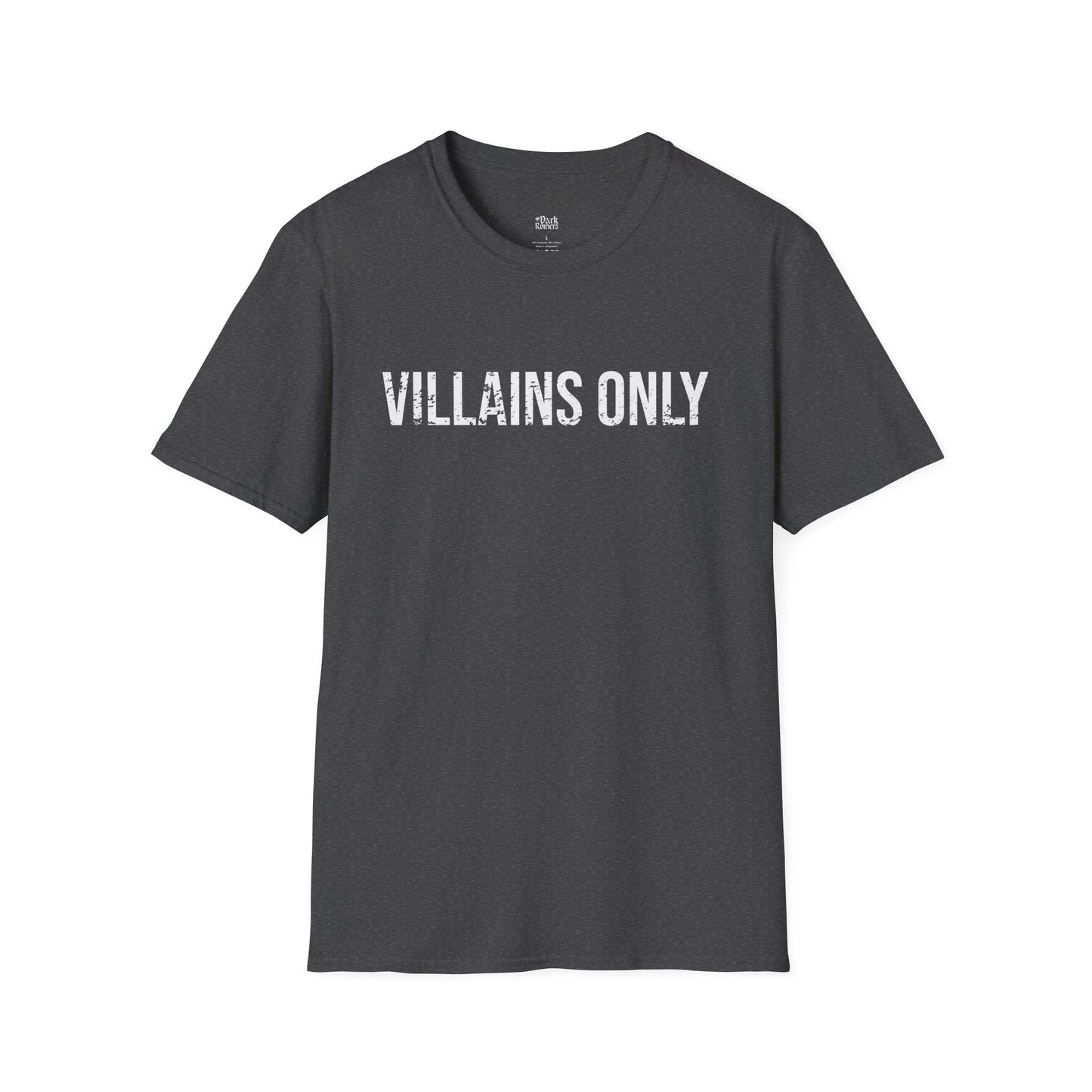 Villains Only dark heather dark romance t-shirt for readers