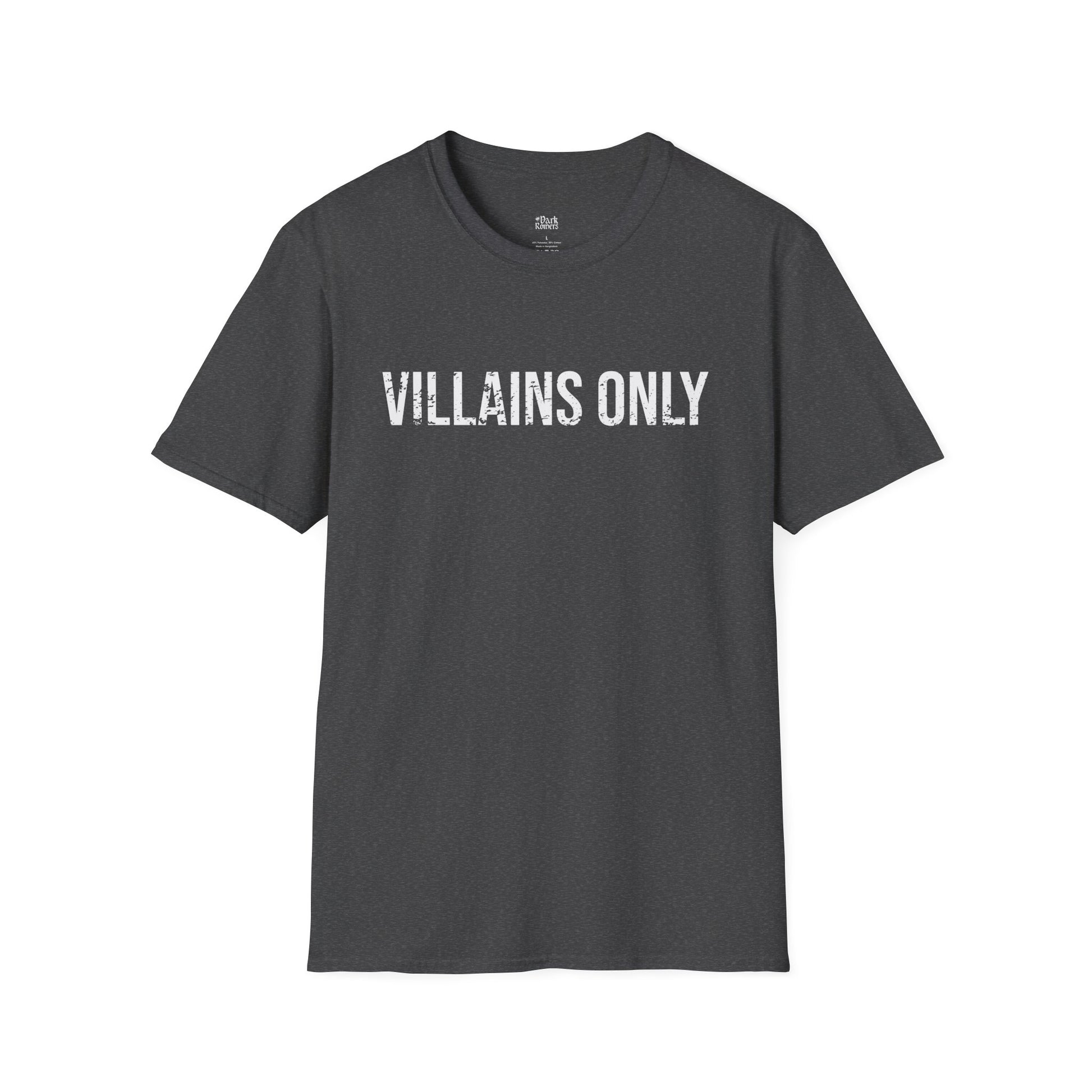 Villains Only dark heather dark romance t-shirt for readers
