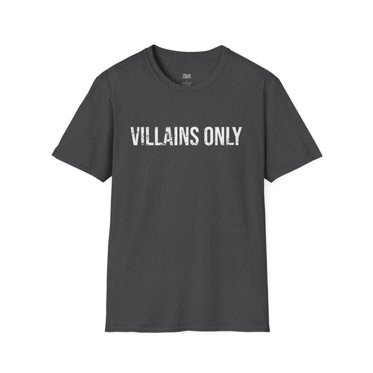 Villains Only dark heather dark romance t-shirt for readers