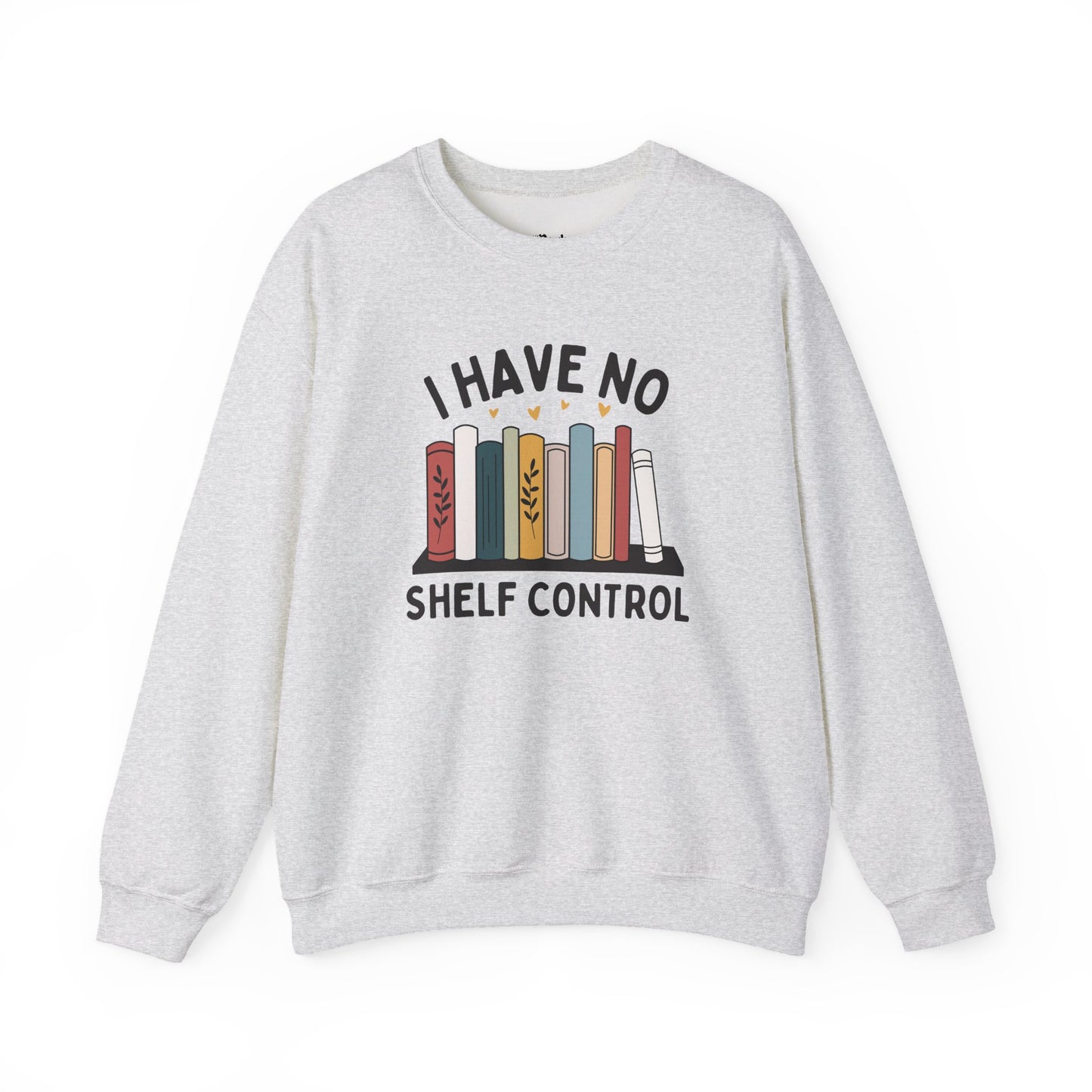 I Have No Shelf Control – Cozy Bookish light grey/ash book lover sweatshirt