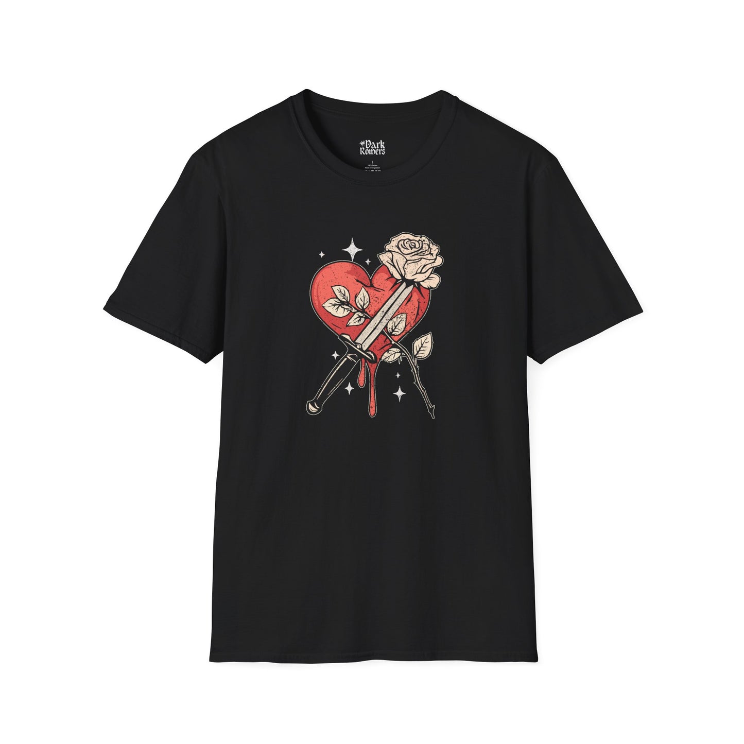 Heart with a Dagger and a Rose T-Shirt