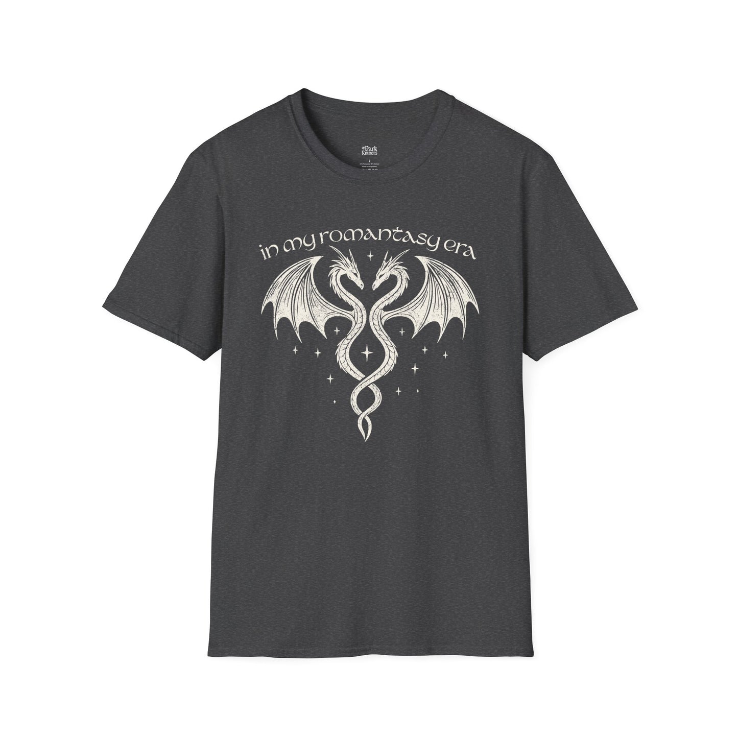In my romantasy era dark heather fantasy reader t-shirt