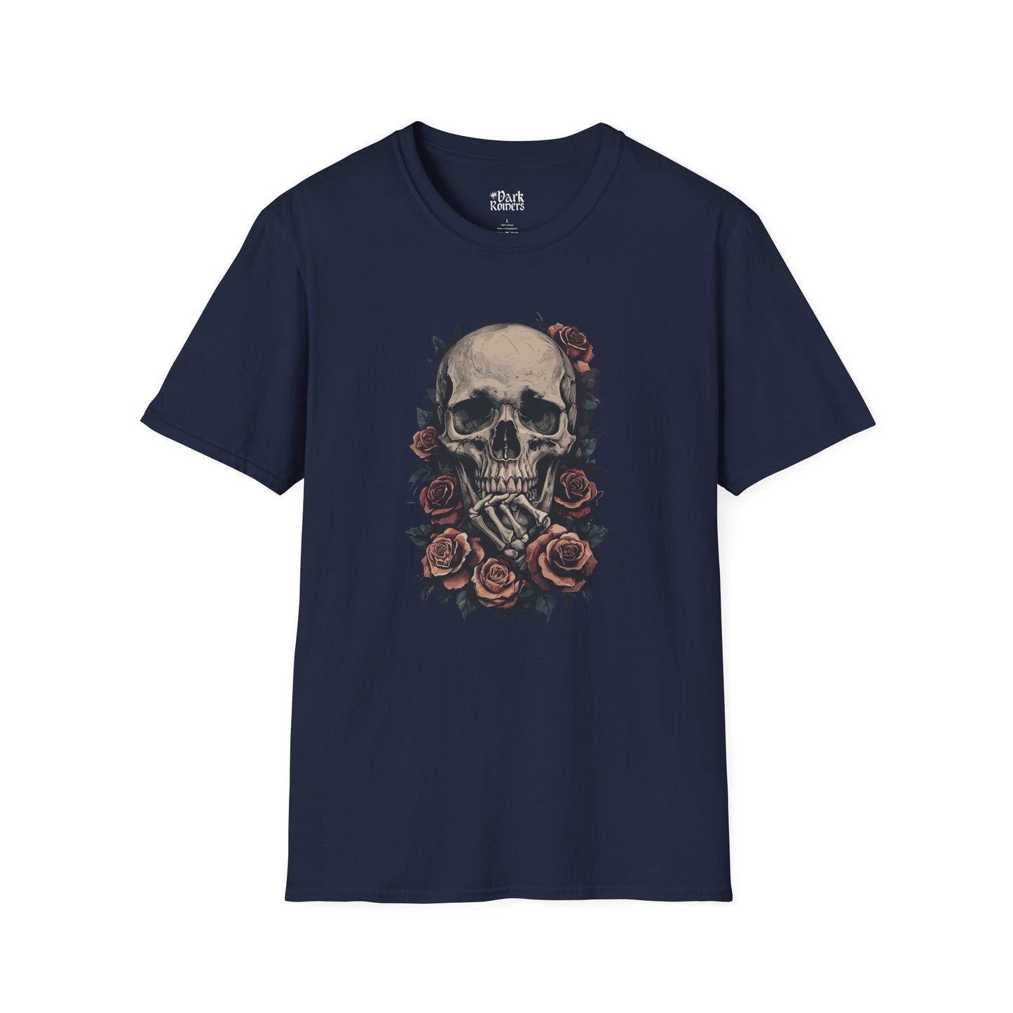 Thinking Skull with Roses T-Shirt