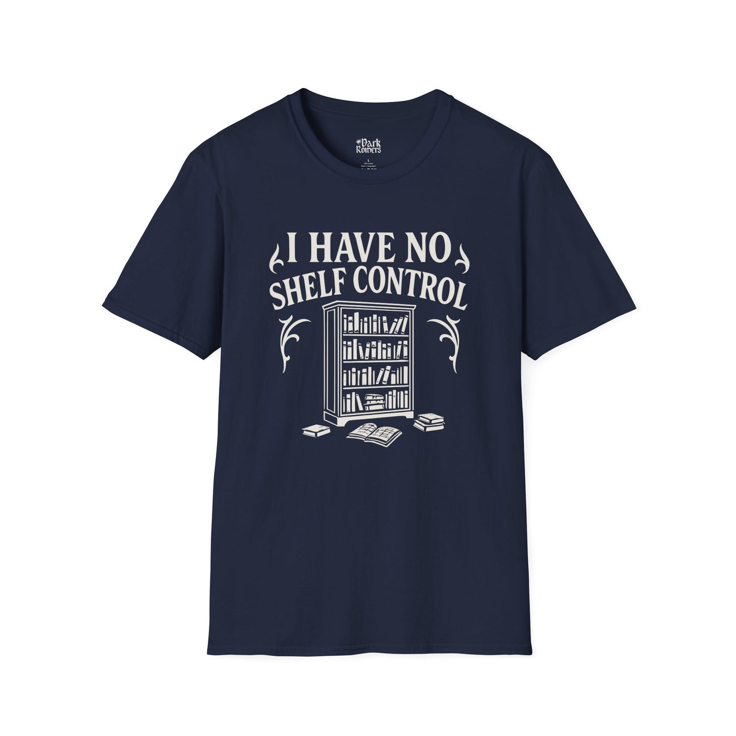 I Have No Shelf Control - Bookshelf Graphic T-Shirt
