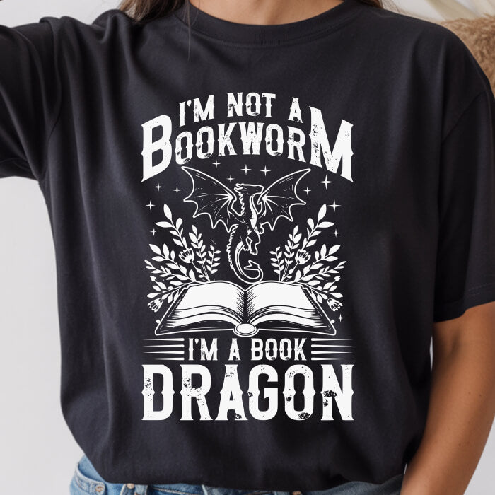 I’m Not a Bookworm, I’m a Book Dragon T-Shirt | Comfort Colors