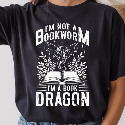 I’m Not a Bookworm, I’m a Book Dragon T-Shirt | Comfort Colors