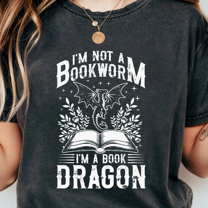 I’m Not a Bookworm, I’m a Book Dragon T-Shirt | Comfort Colors