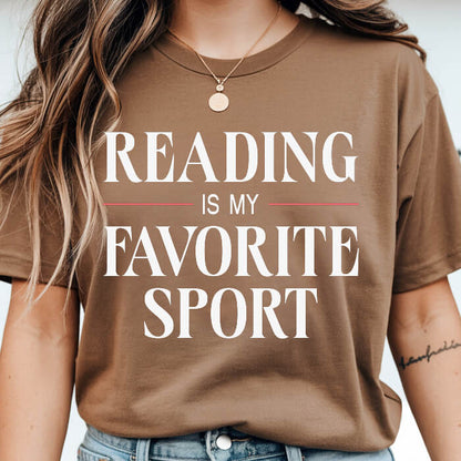 Reading Is My Favorite Sport T-Shirt | Comfort Colors