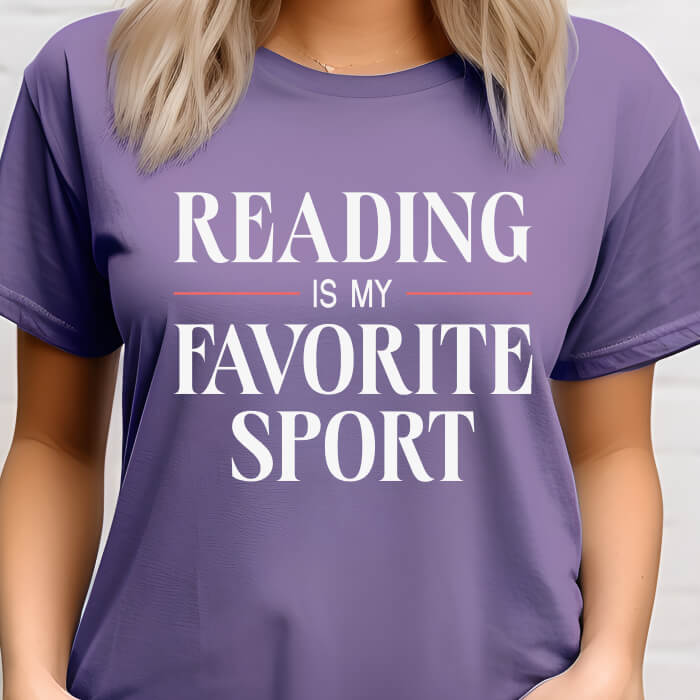 Reading Is My Favorite Sport T-Shirt | Comfort Colors