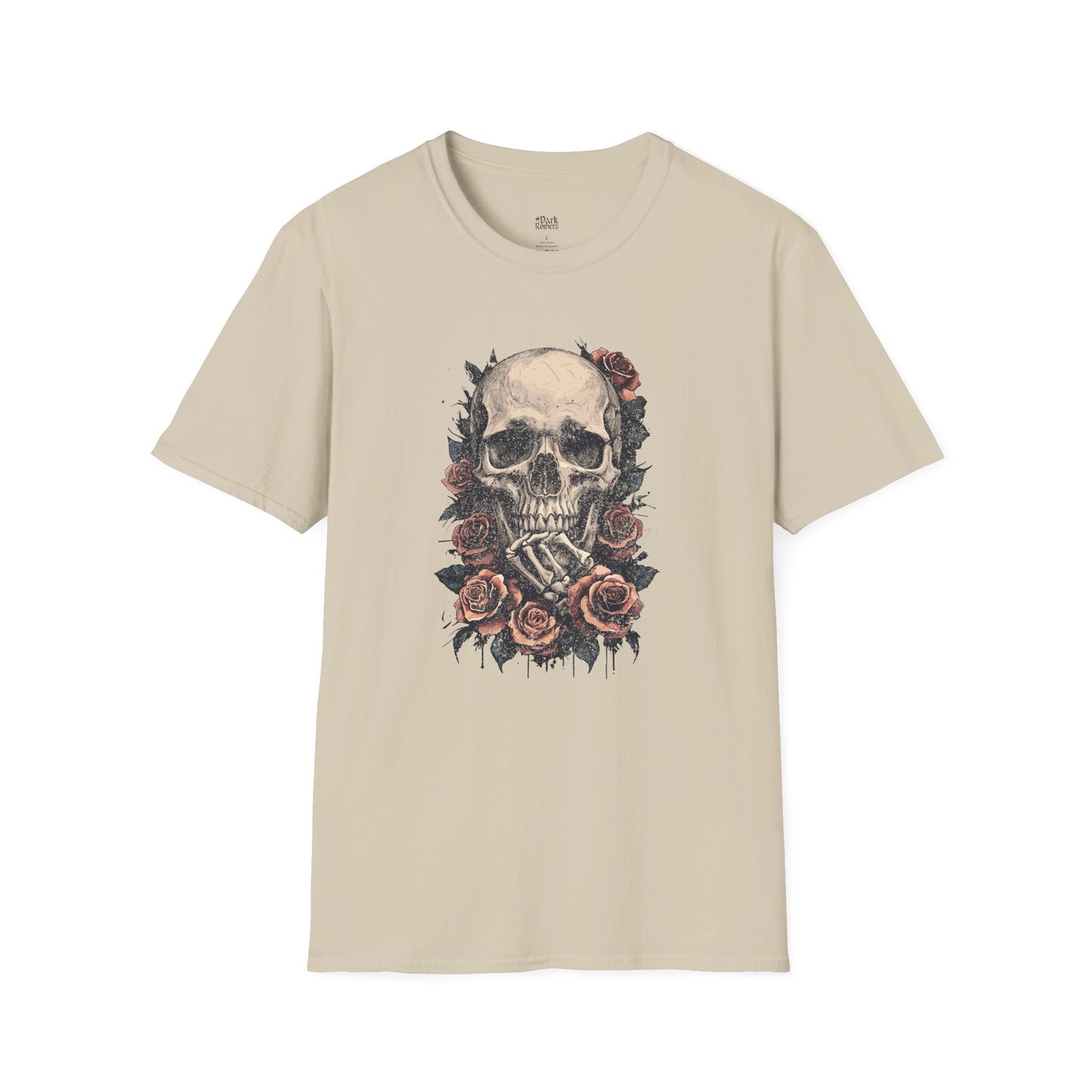 Thinking Skull with Roses T-Shirt
