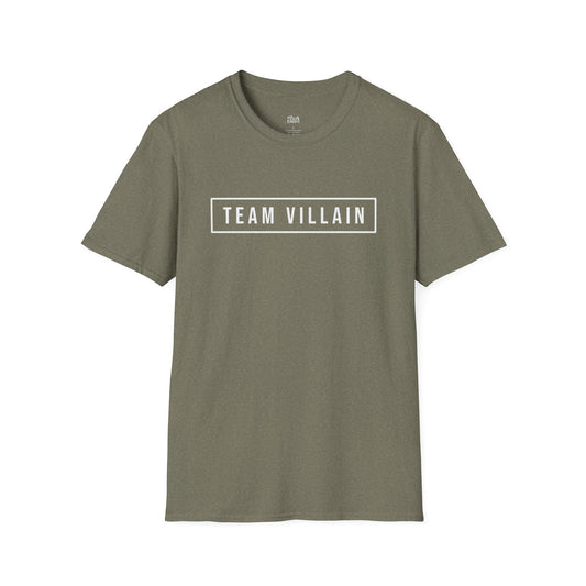 Team villain heather military green dark romance t-shirt for readers