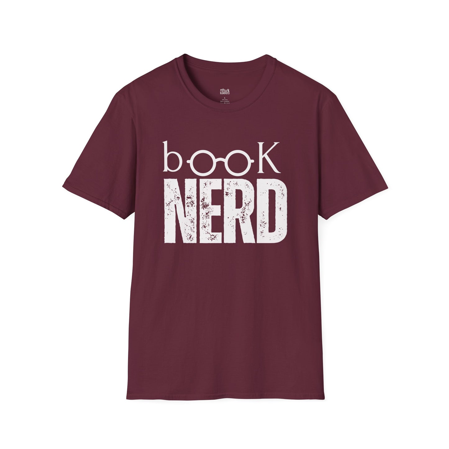 Book Nerd maroon book lover t-shirt