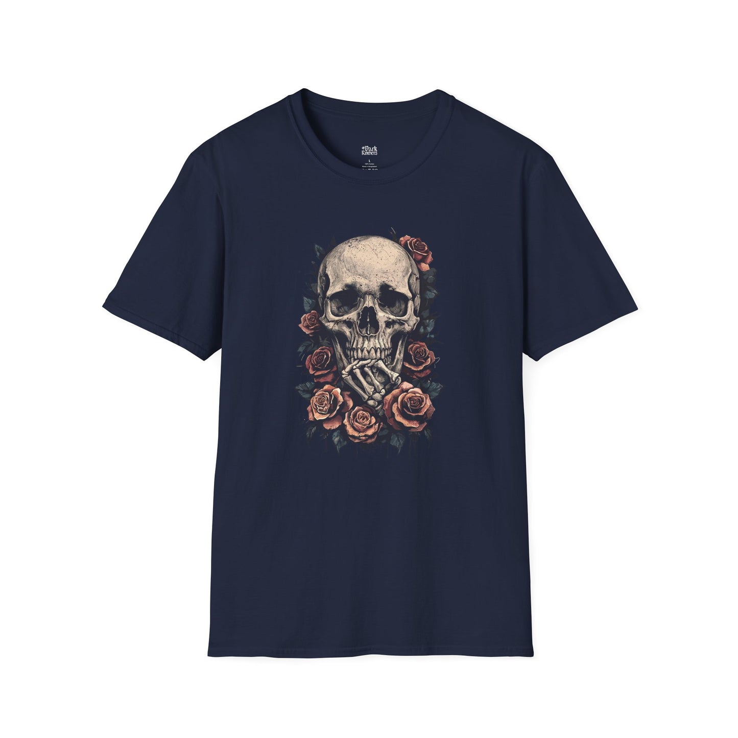Thinking Skull with Roses T-Shirt