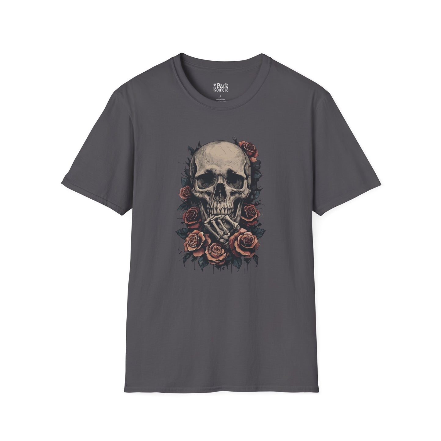 Thinking Skull with Roses T-Shirt