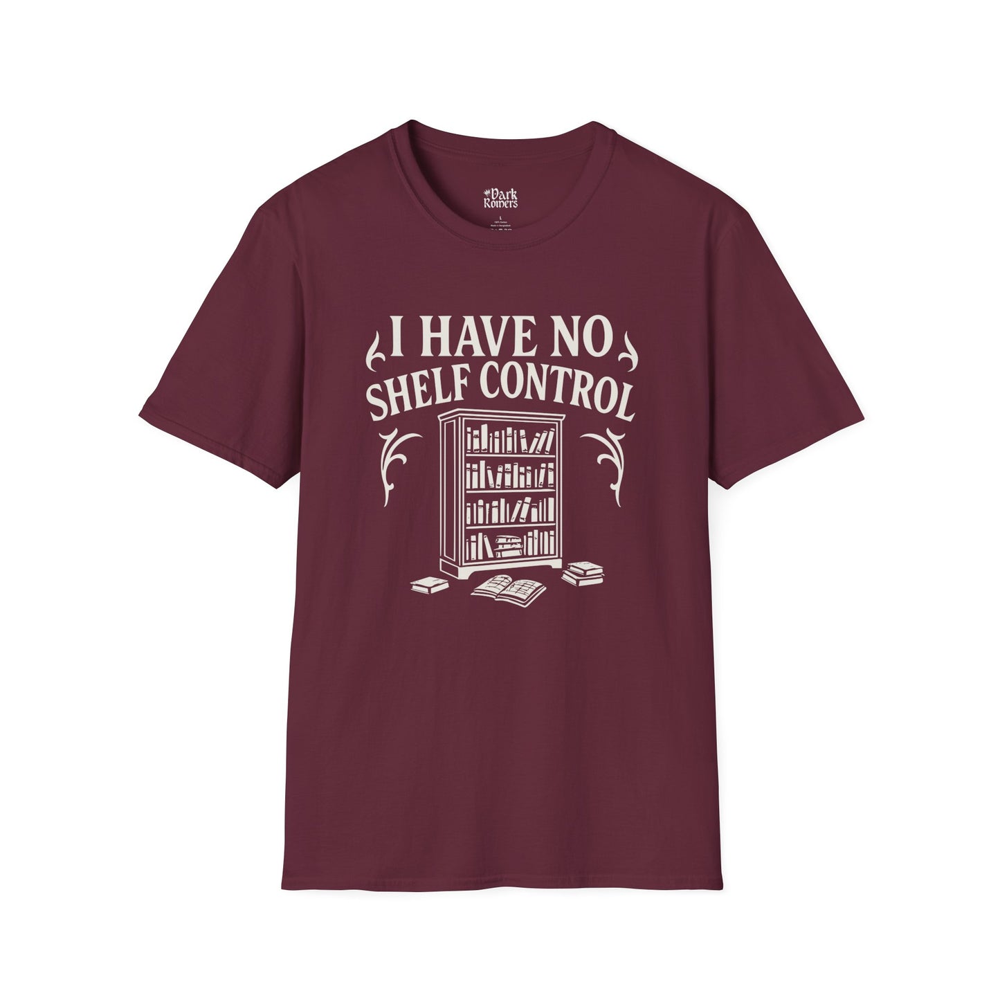 I Have No Shelf Control - Bookshelf Graphic T-Shirt