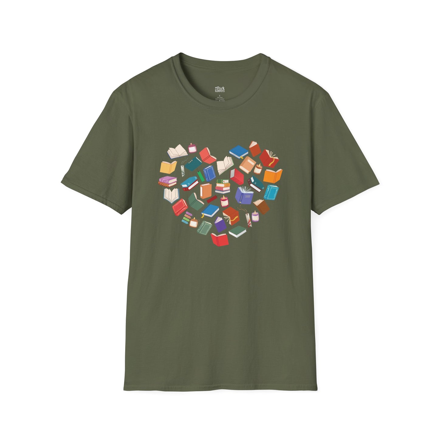 Heart of Colorful Books T-Shirt