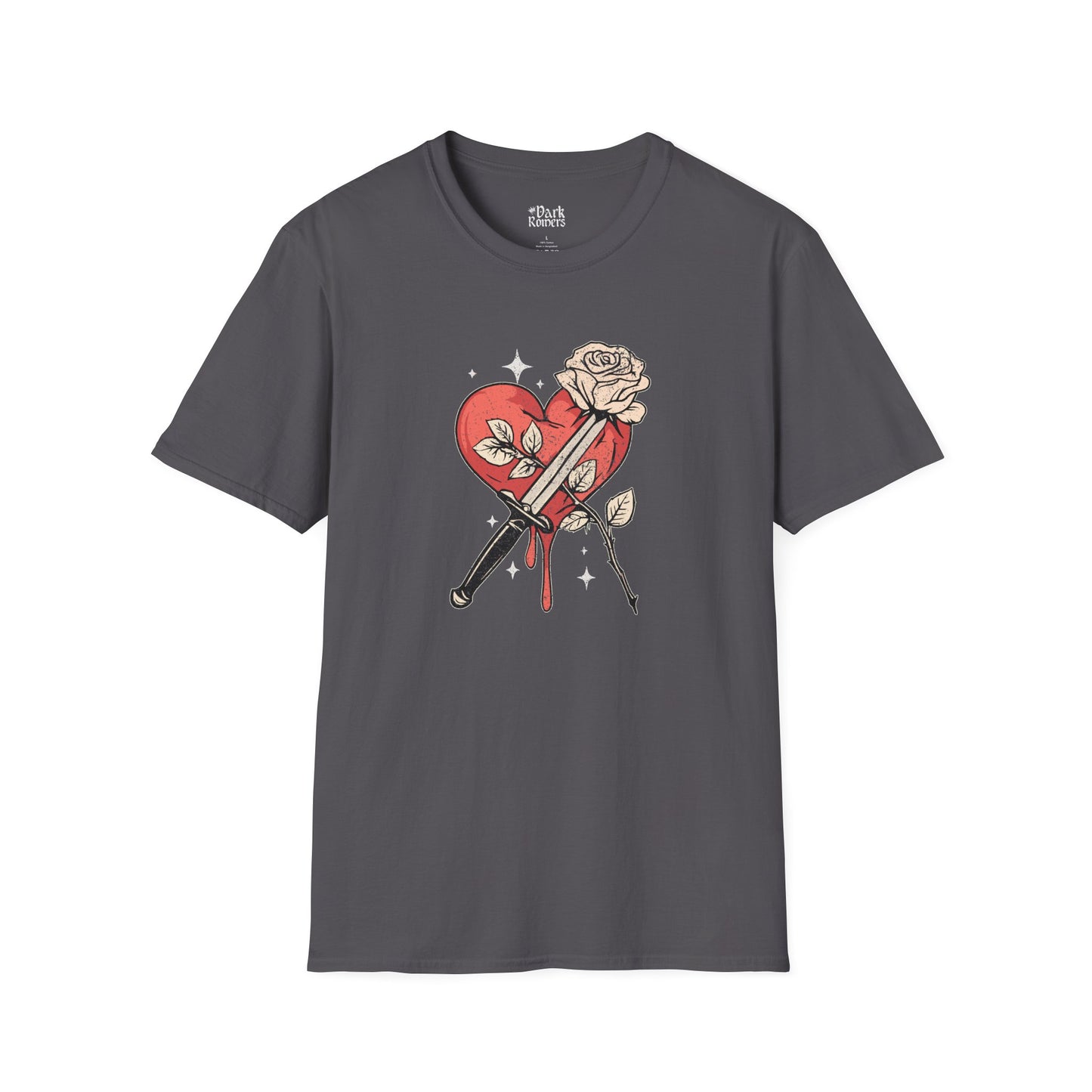Heart with a Dagger and a Rose T-Shirt