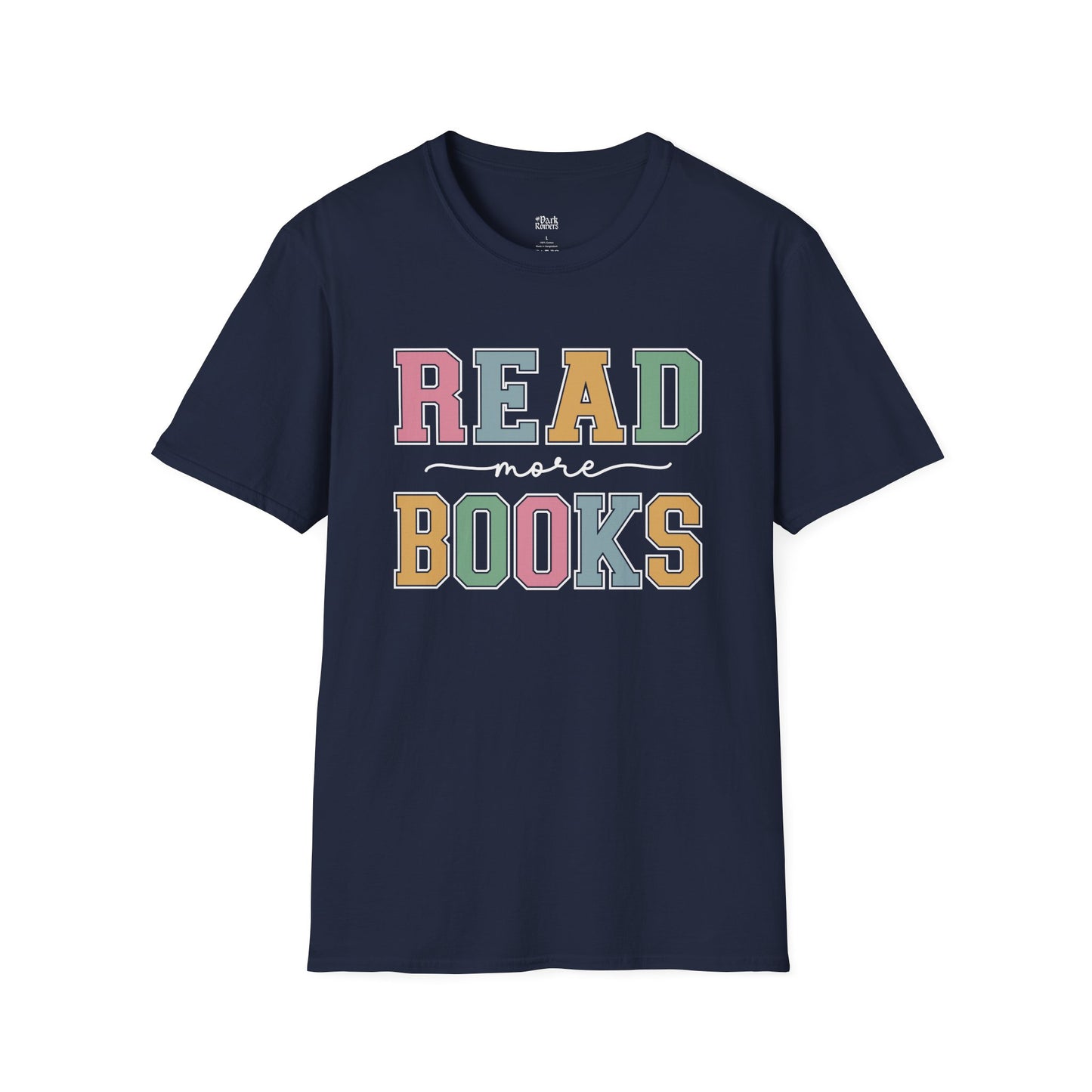 Read More Books navy book lover t-shirt