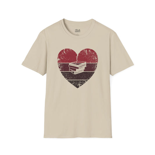 Broken Heart With Books T-Shirt