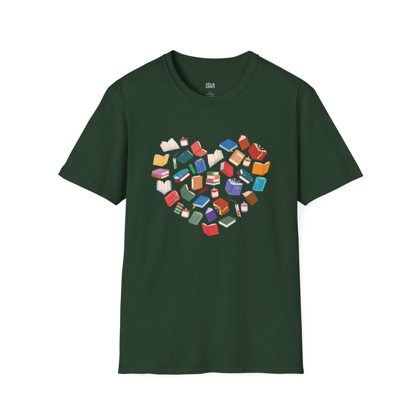 Heart of Colorful Books T-Shirt