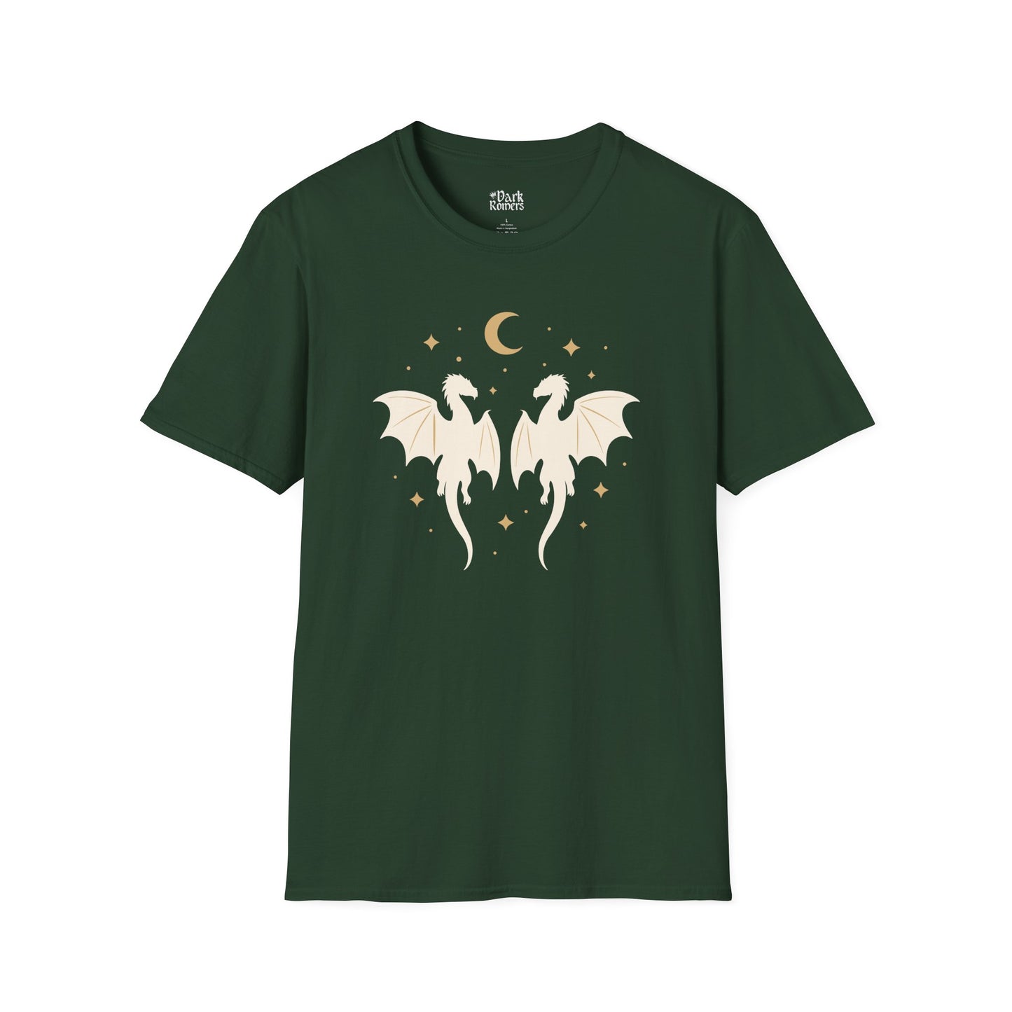Dragons Under the Moon and Stars T-Shirt