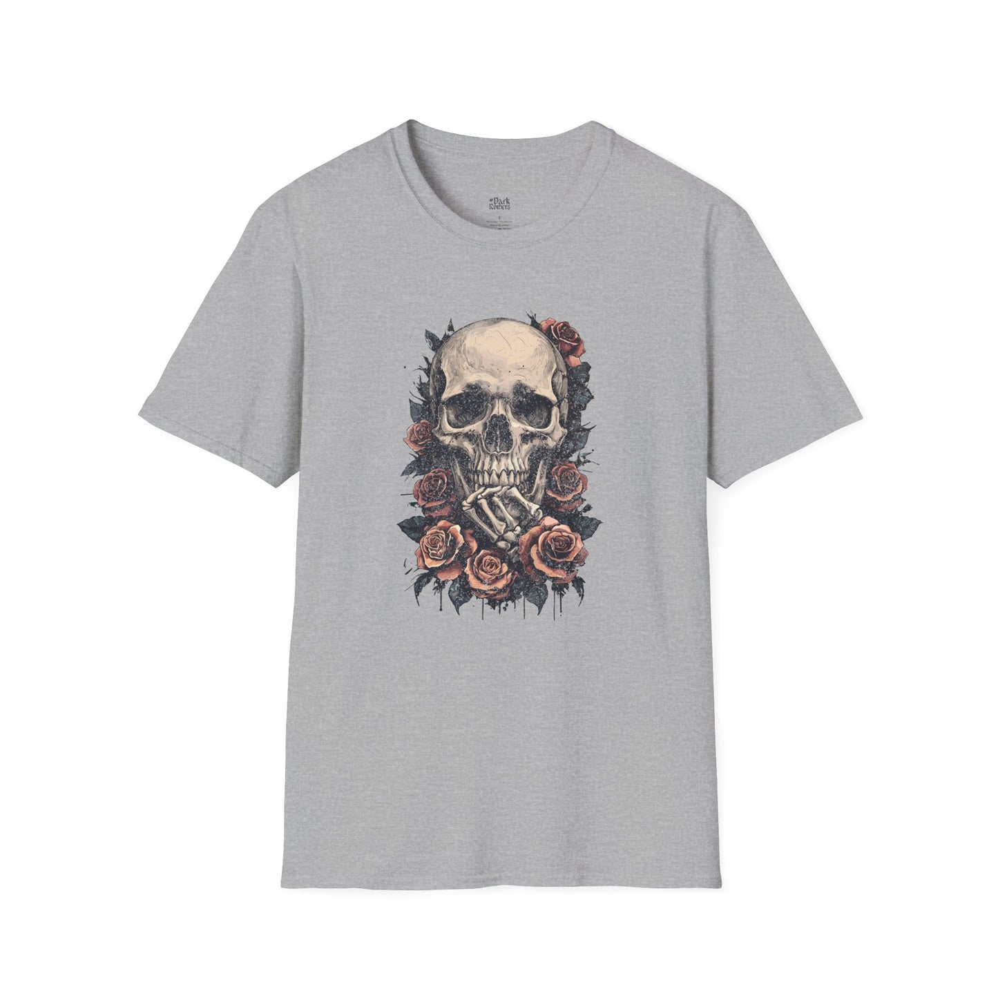 Thinking Skull with Roses T-Shirt