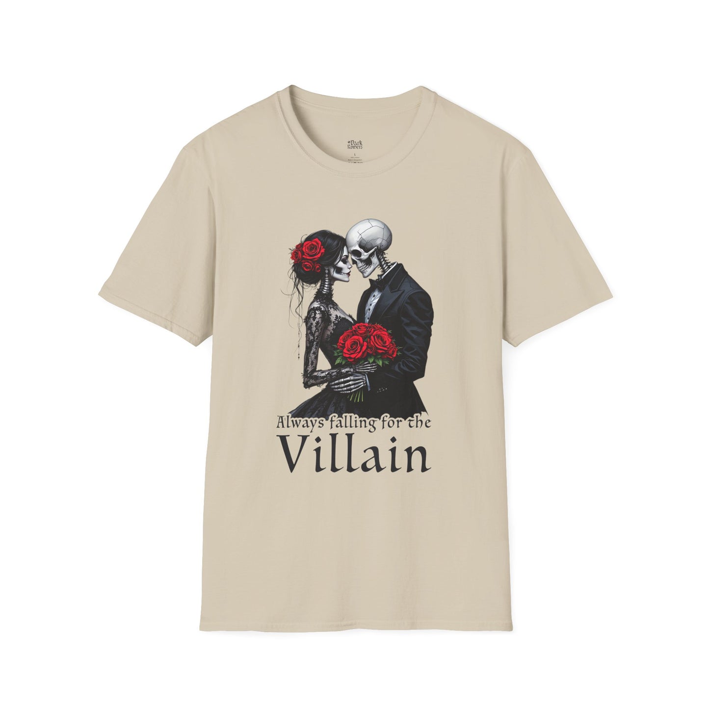 Always Falling for the Villain sand dark romance t-shirt for readers