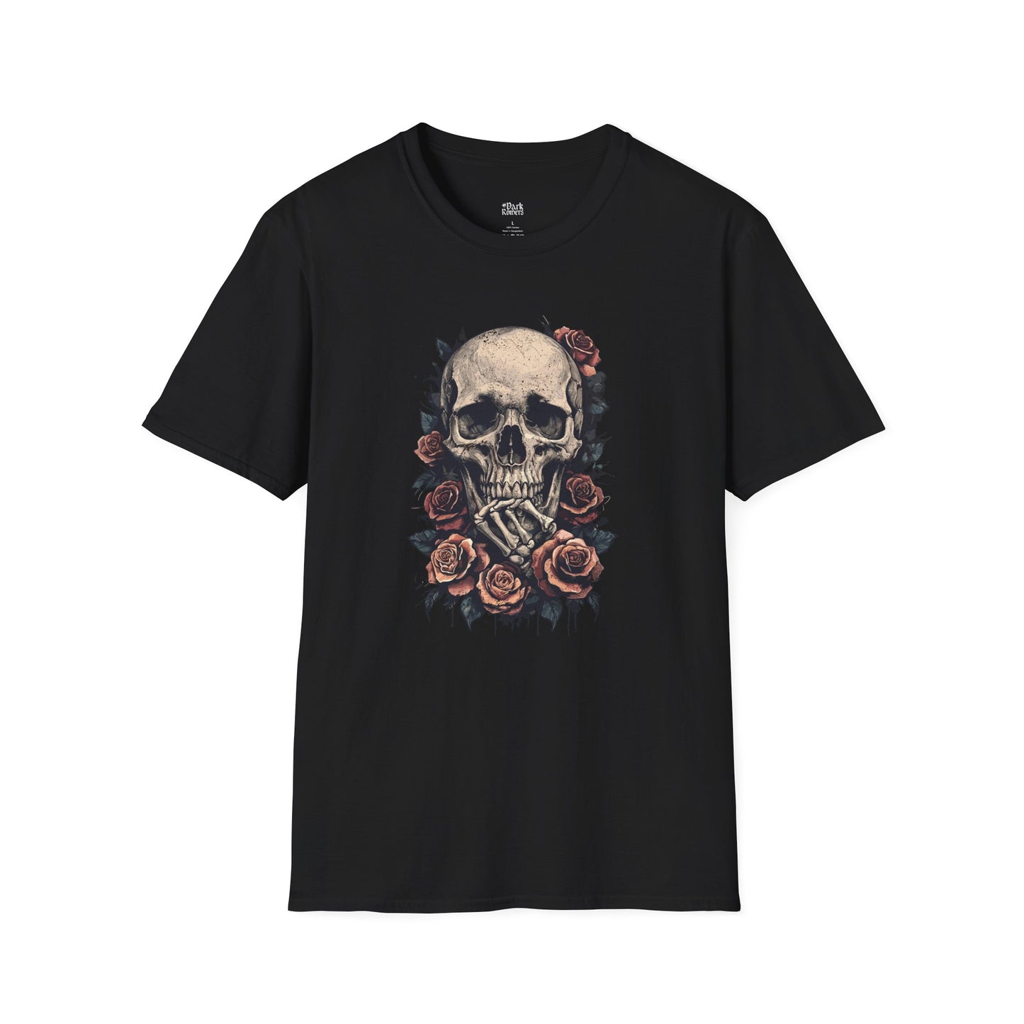 Thinking Skull with Roses T-Shirt