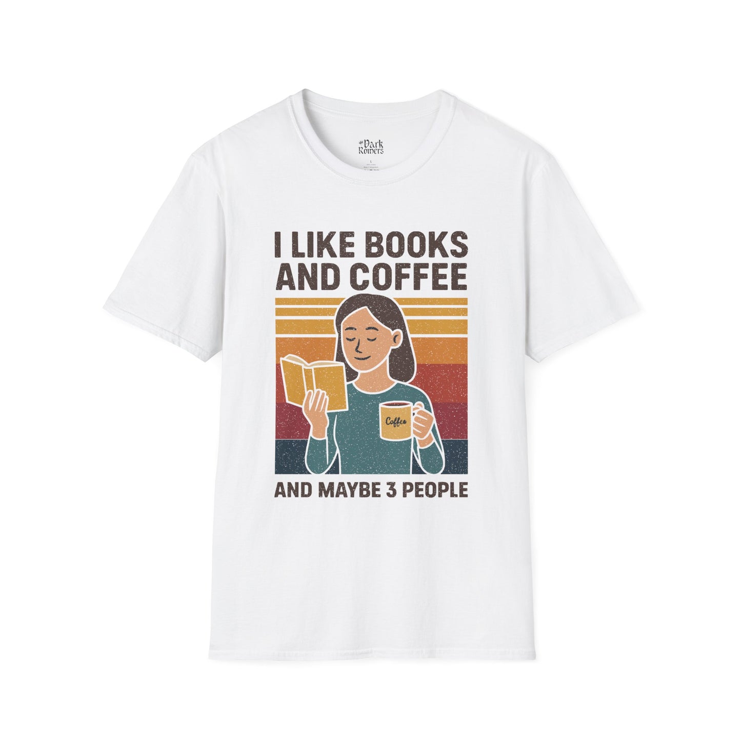 I like books and coffee and maybe 3 people T-Shirt