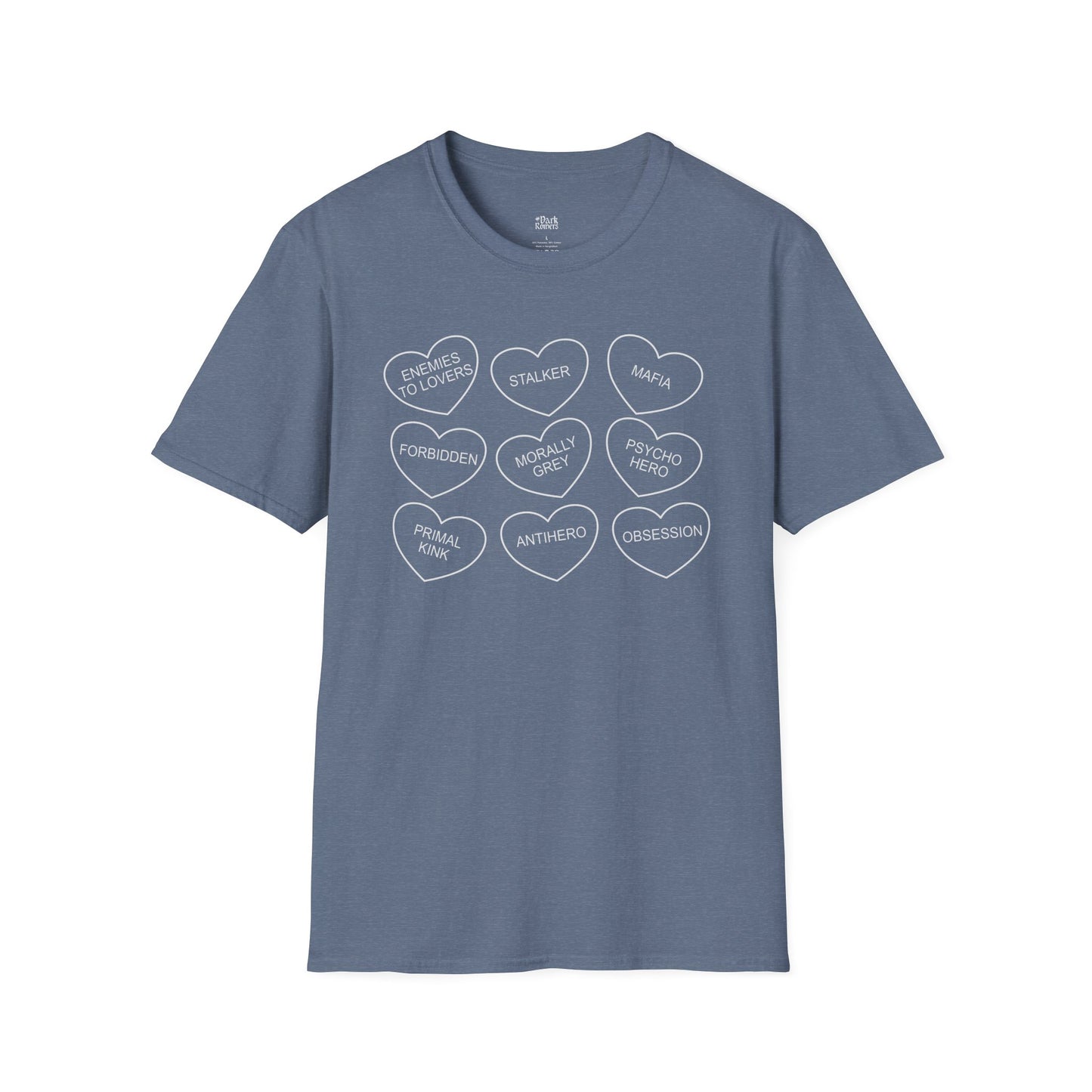 Hearts with Dark Romance Tropes T-Shirt