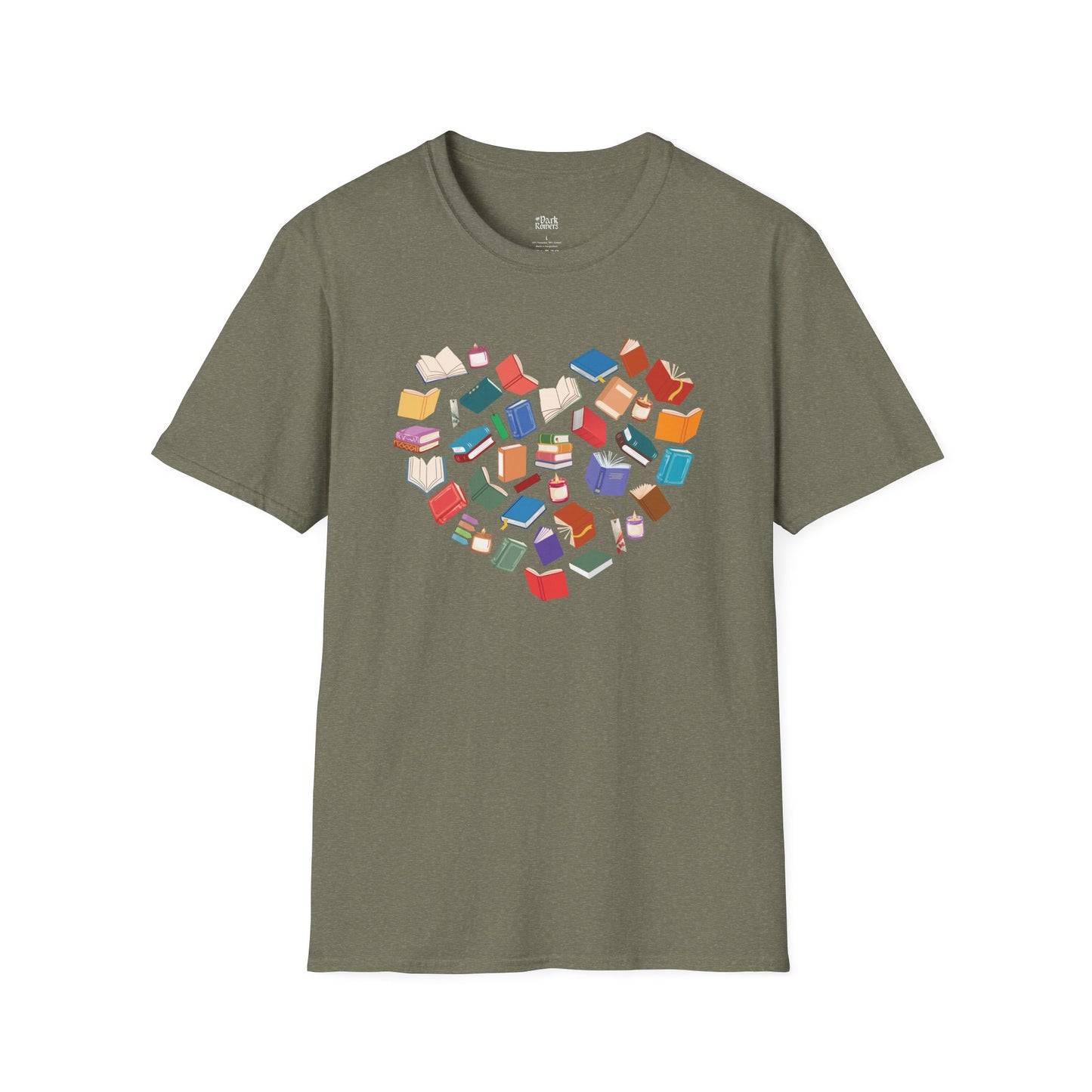 Heart of Colorful Books T-Shirt