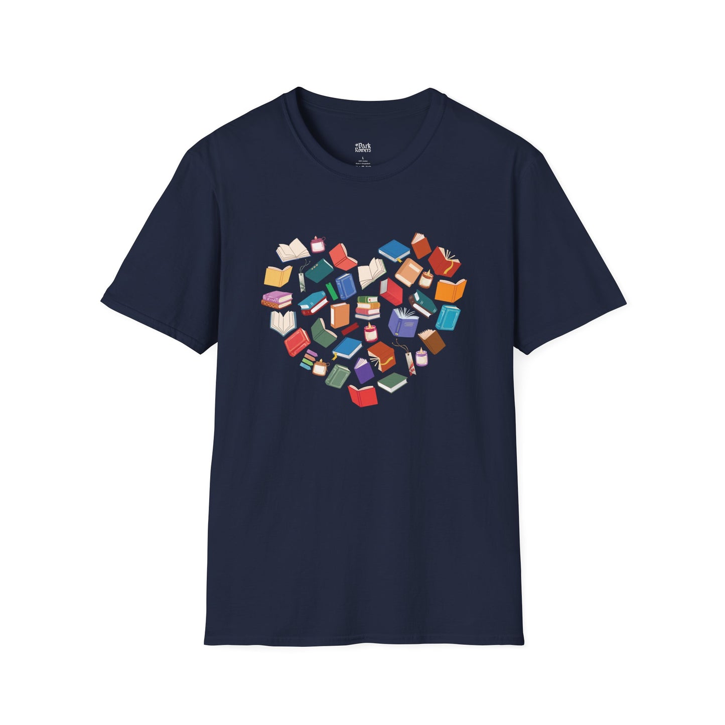 Heart of Colorful Books T-Shirt
