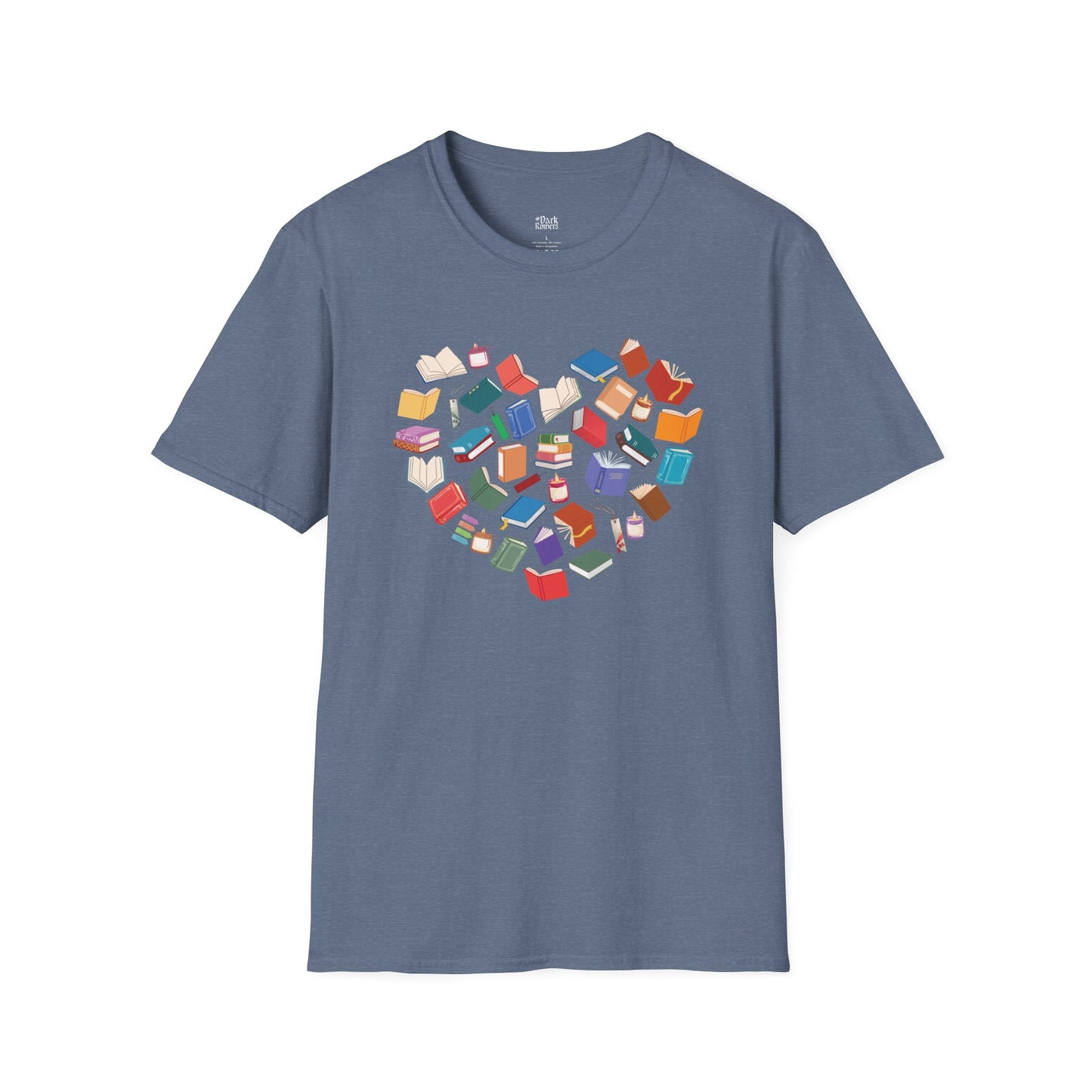 Heart of Colorful Books T-Shirt
