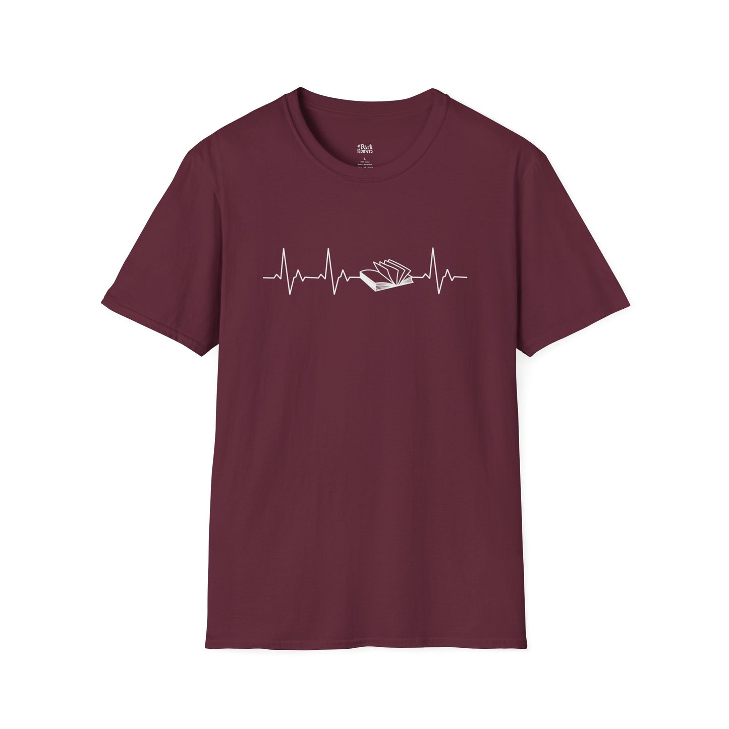Heartbeat With an Open Book T-Shirt