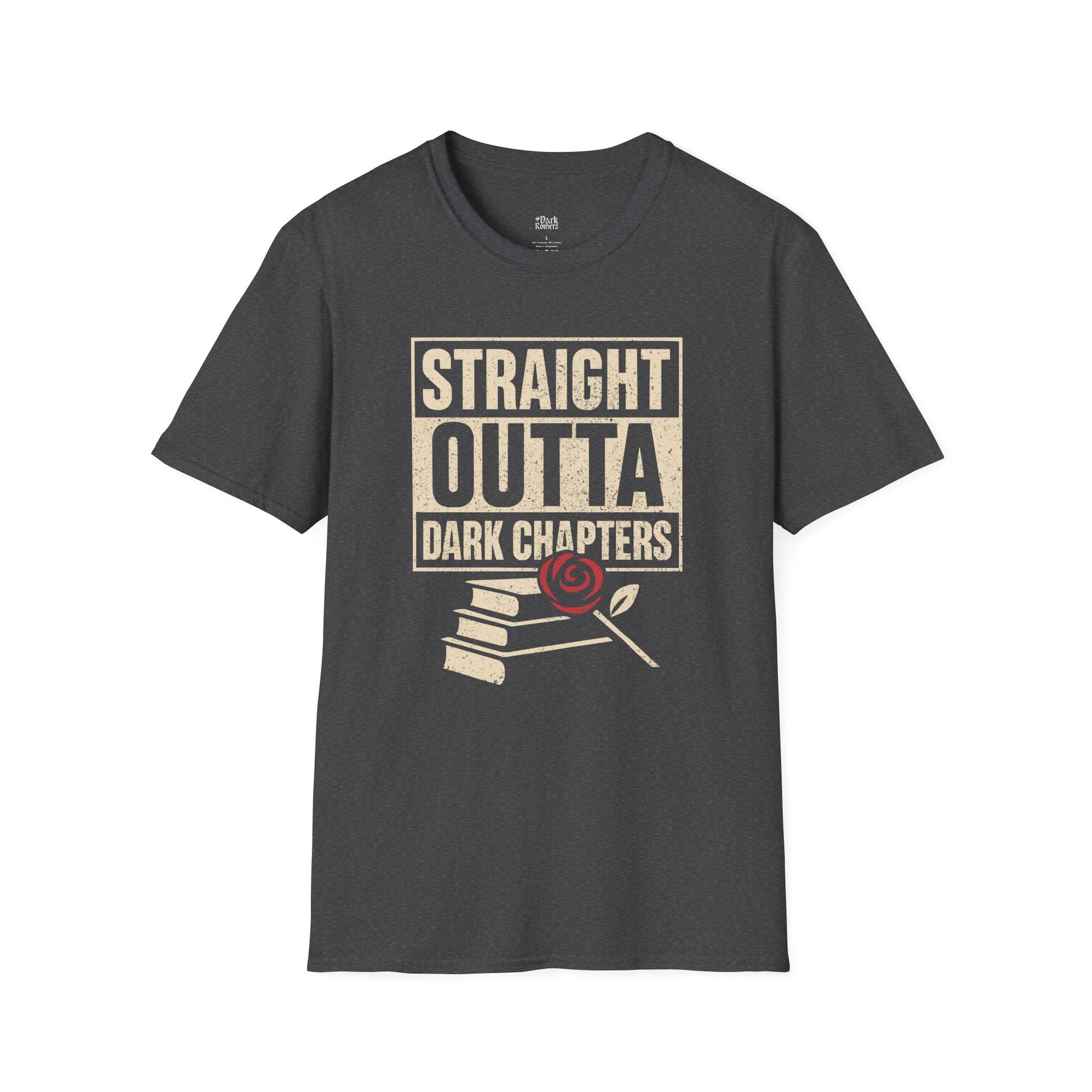Straight Outta Dark Chapters dark heather dark romance t-shirt for readers