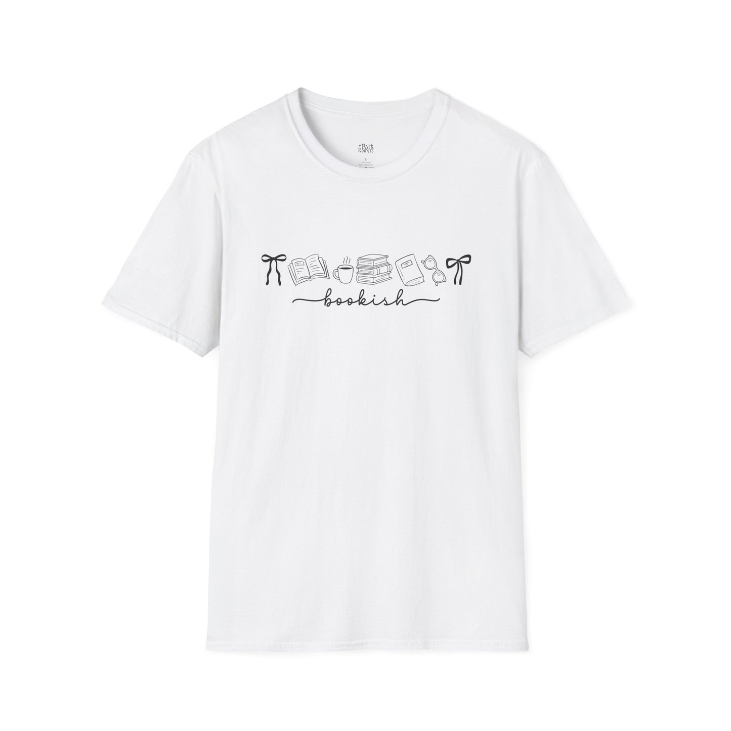 Bookish Minimal Line Art T-Shirt