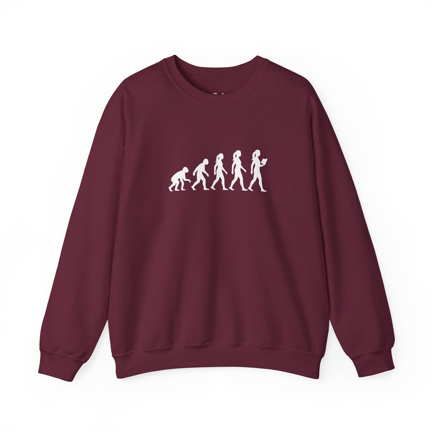 Evolution Of A Reader Sweatshirt