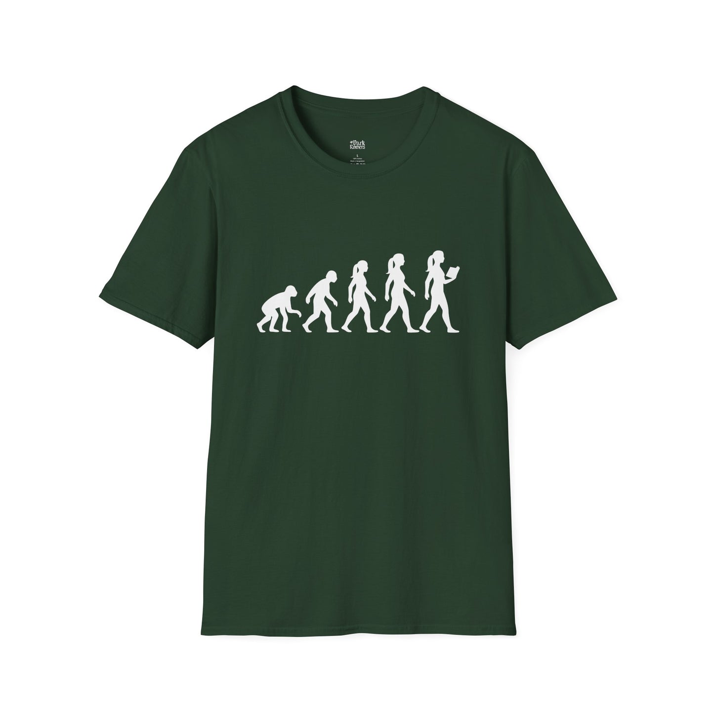 Evolution Of A Reader green  bookish t-shirt – cozy Gildan 64000 tee made for readers who live between chapters and adore bookish vibes.