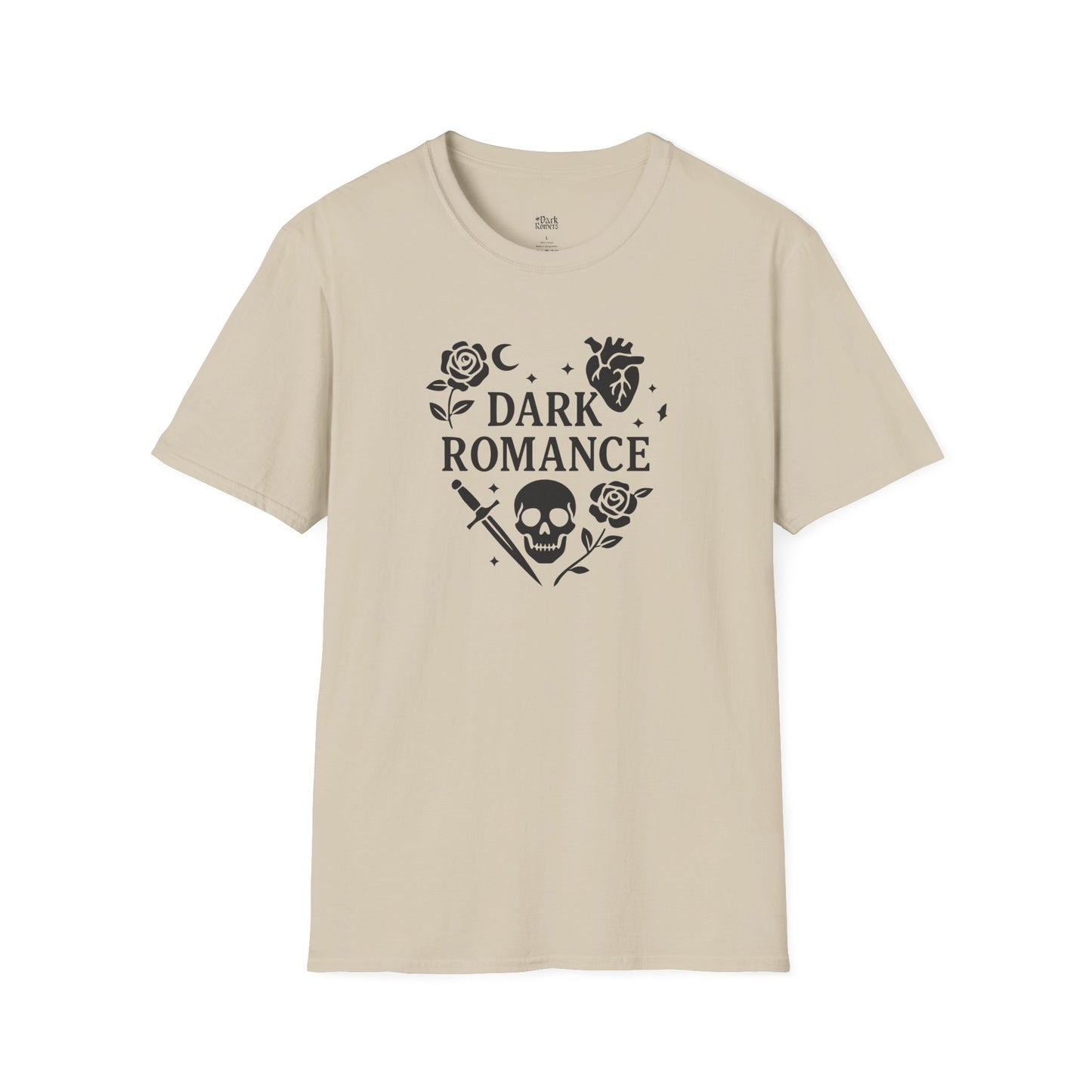 Dark Romance with Symbols in the Shape of a Heart T-Shirt