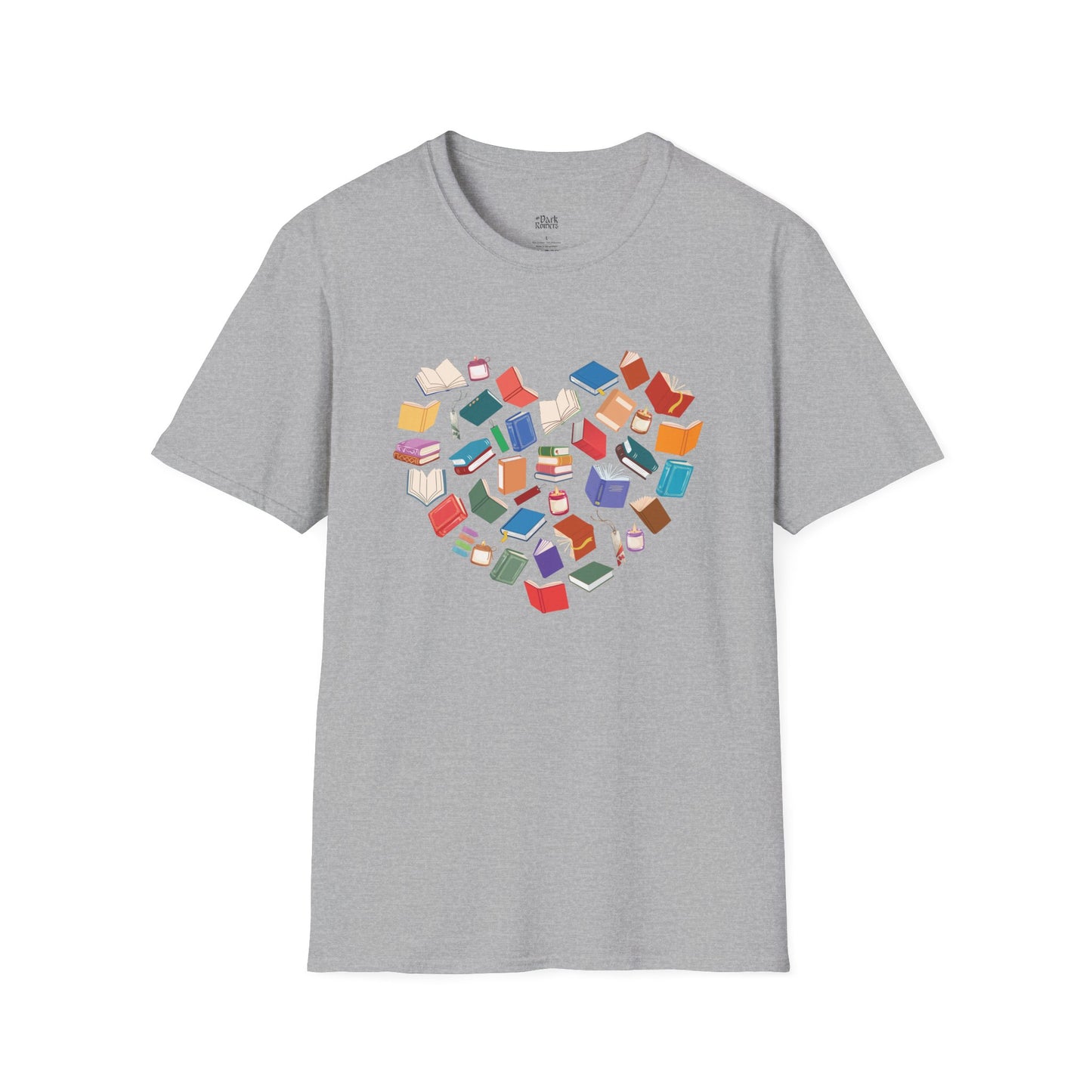 Heart of Colorful Books T-Shirt