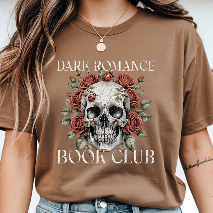 Dark Romance Book Club – Skull & Roses T-Shirt | Comfort Colors