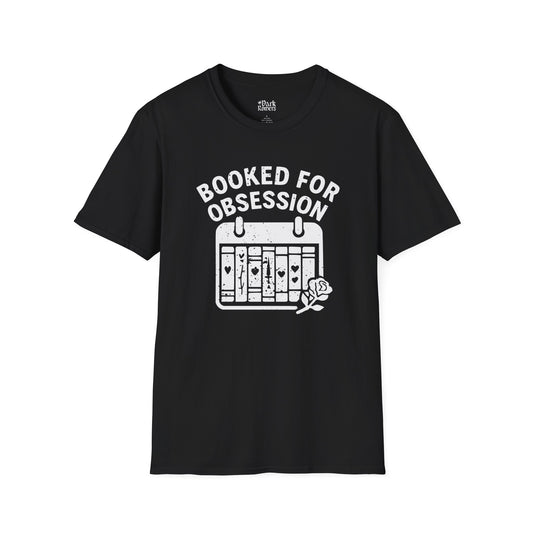 Booked For Obsession COLOR bookish t-shirt – cozy Gildan 64000 tee made for readers who live between chapters and adore bookish vibes.